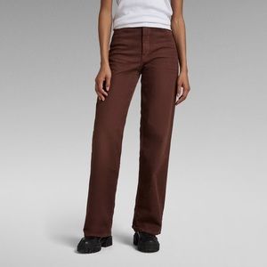 G Star Raw Chocolate Brown Stray High Rose Wide Leg Jeans – Size 27